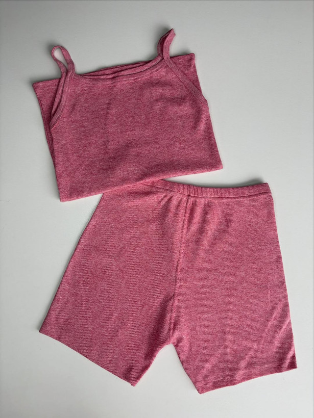 خرید تاپ و شورتک کبریتی دخترانه