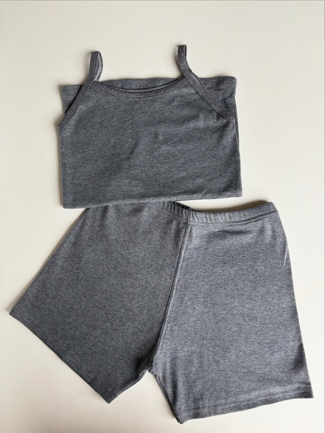 خرید انلاین تاپ و شورتک کبریتی یقه خشت دخترانه