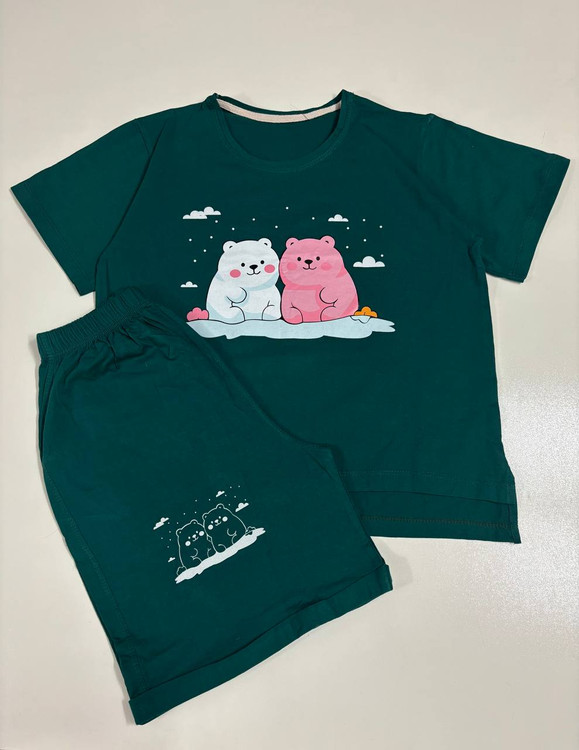 رنگبندی تیشرت و شورتک استین کوتاه