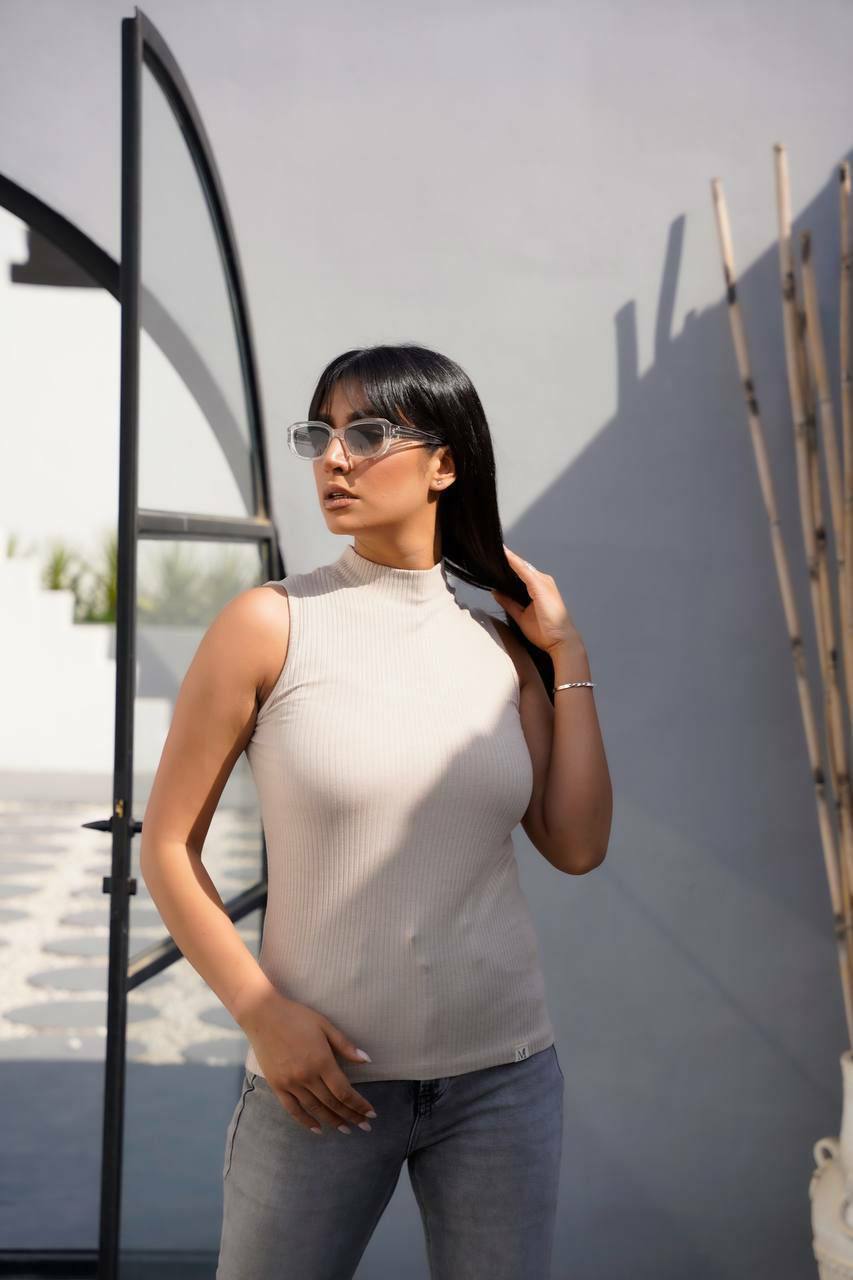 خرید انلاین تاپ حلقه ای یقه ایستاده کبریتی