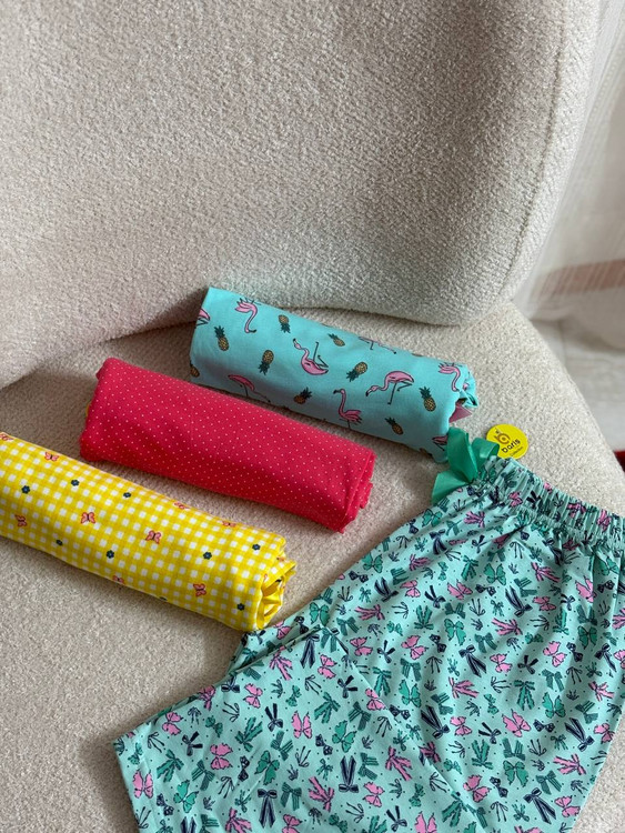 شلوارک طرحدار زنانه پنبه سوپر