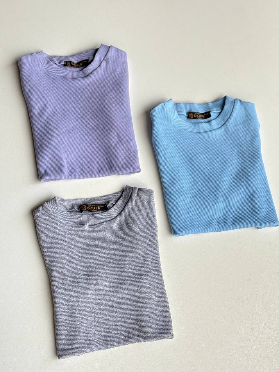 تیشرت استین کوتاه زنانه یقه گرد کبریتی