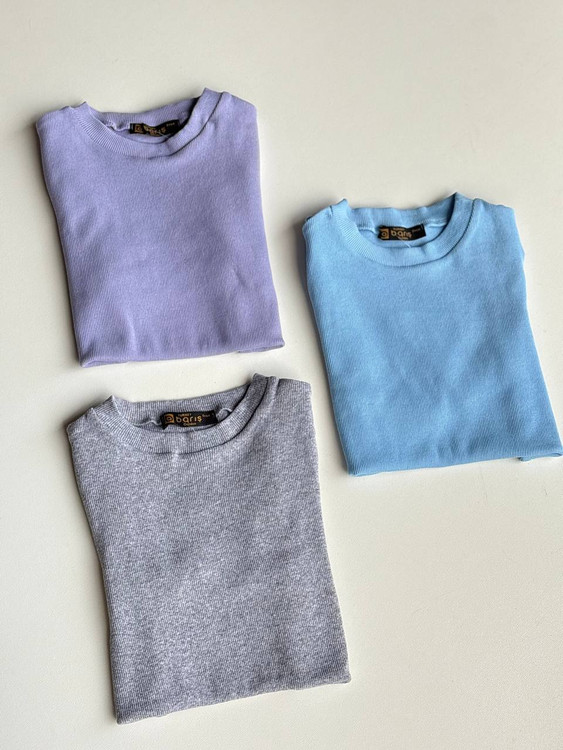 تیشرت استین کوتاه زنانه یقه گرد کبریتی