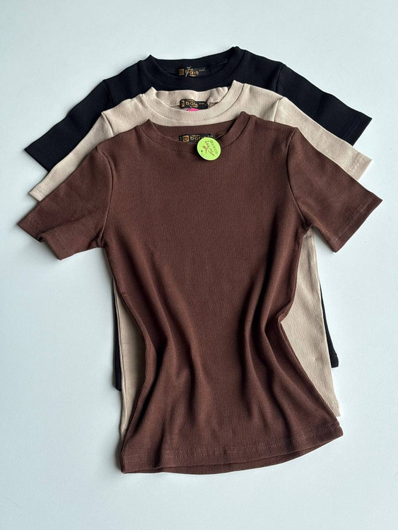 خرید تیشرت کبریتی زنانه استین کوتاه